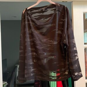 All Saints sheer long sleeve top